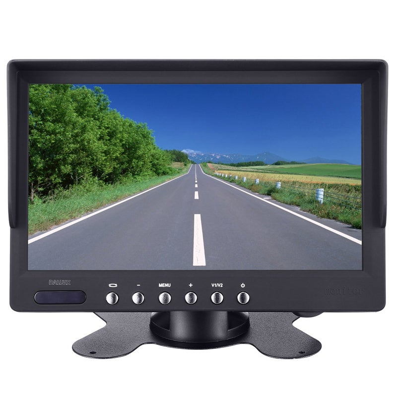 DALLUX Truck Backup Camera Monitor kit,Heavyduty Vehicle Waterproof Night Vision Wide Angle Rearview Cab Cam+7 inch Screen+66ft Extension Cable for Bus/Van/Fifth Wheel/Trailer/RV/Camper/Pickup/(12V-24V) - Image 4